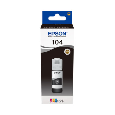 GARRAFA DE TINTA EPSON 104 PRETO