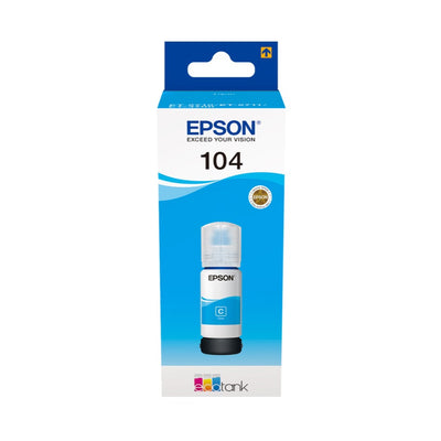 GARRAFA DE TINTA EPSON 104 CIANO