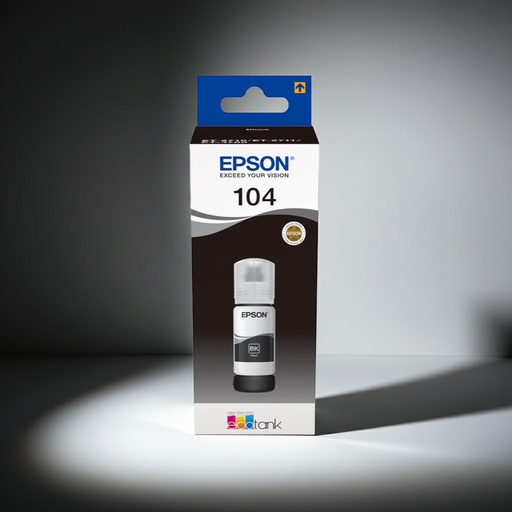 GARRAFA DE TINTA EPSON 104 PRETO