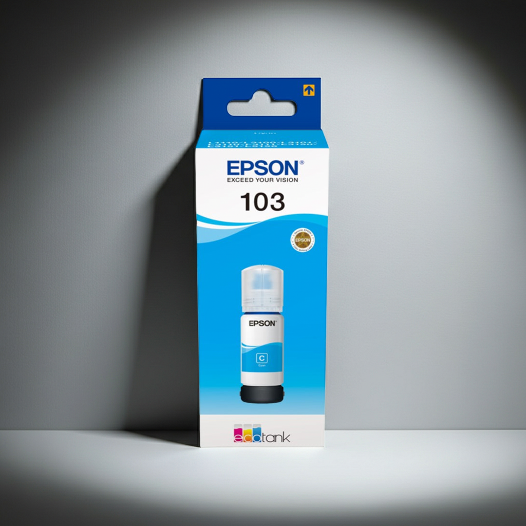 GARRAFA DE TINTA EPSON 103 CIANO