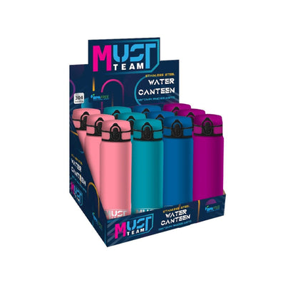 GARRAFA 600ML ALUMINIO 7X23 MUST 4 CORES