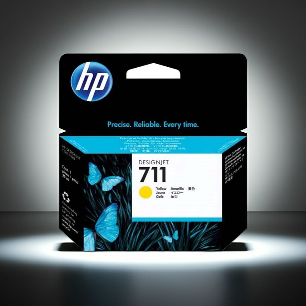 TINTEIRO ORIGINAL HP 711 AMARELO