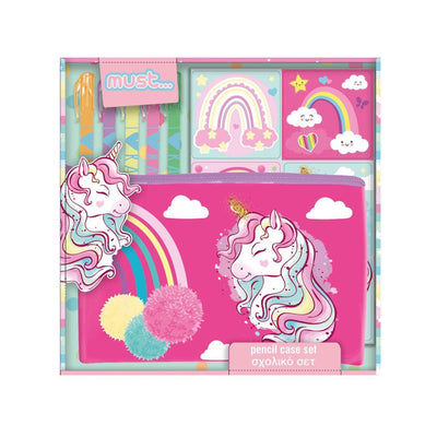 SET UNICORN MUST COM ESTOJO PVC