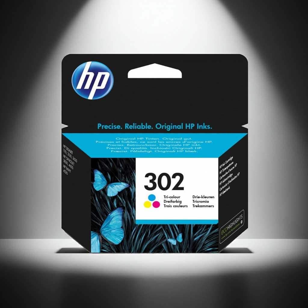 TINTEIRO ORIGINAL HP 302 CORES