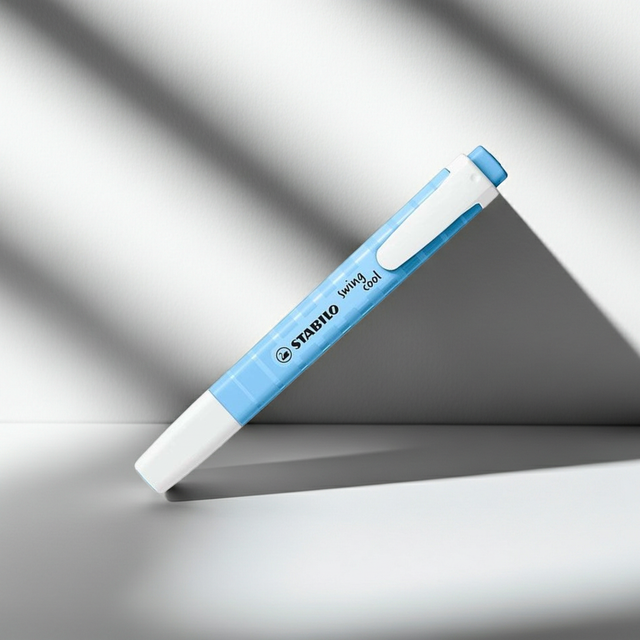 MARCADOR PASTEL STABILO SWING COOL AZUL CLARO