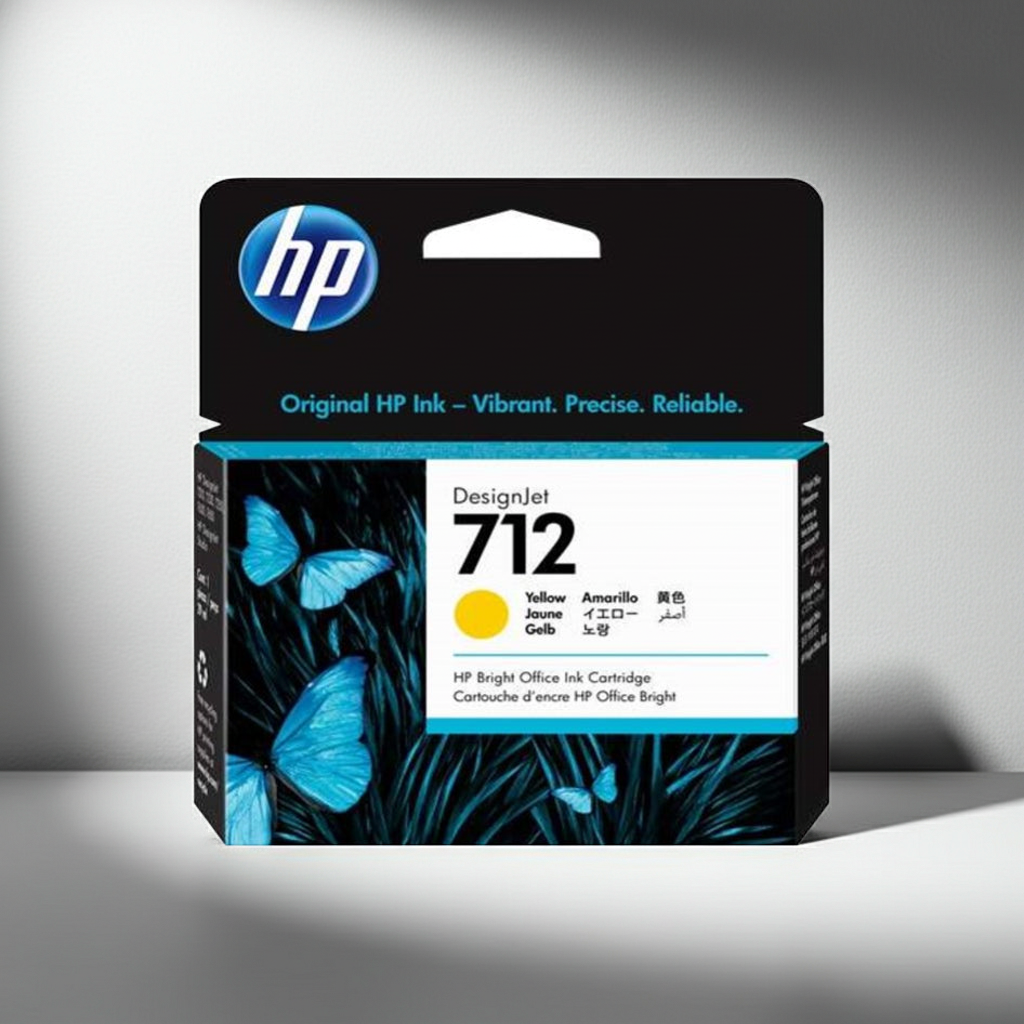 TINTEIRO ORIGINAL HP 712 AMARELO
