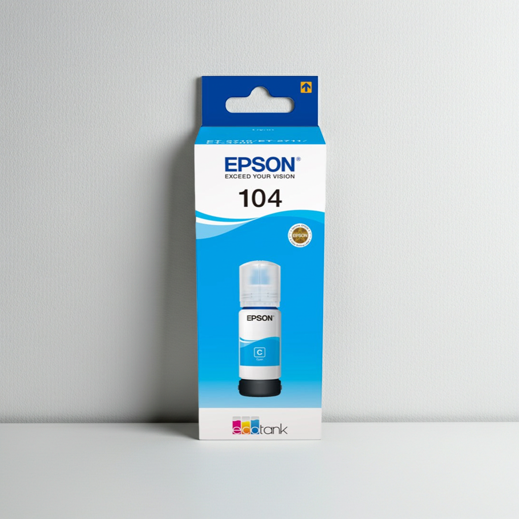 GARRAFA DE TINTA EPSON 104 CIANO