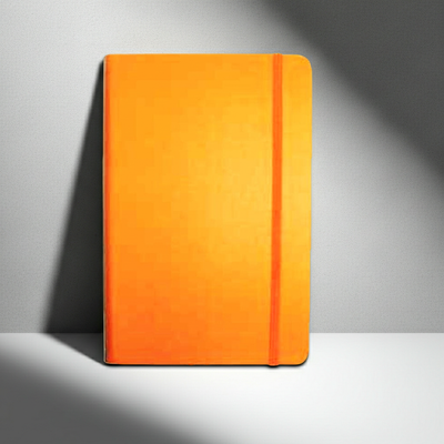 BLOCO DE NOTAS PAUTADO 21.5 X 14.5 CM SEMI PELE AMARELO