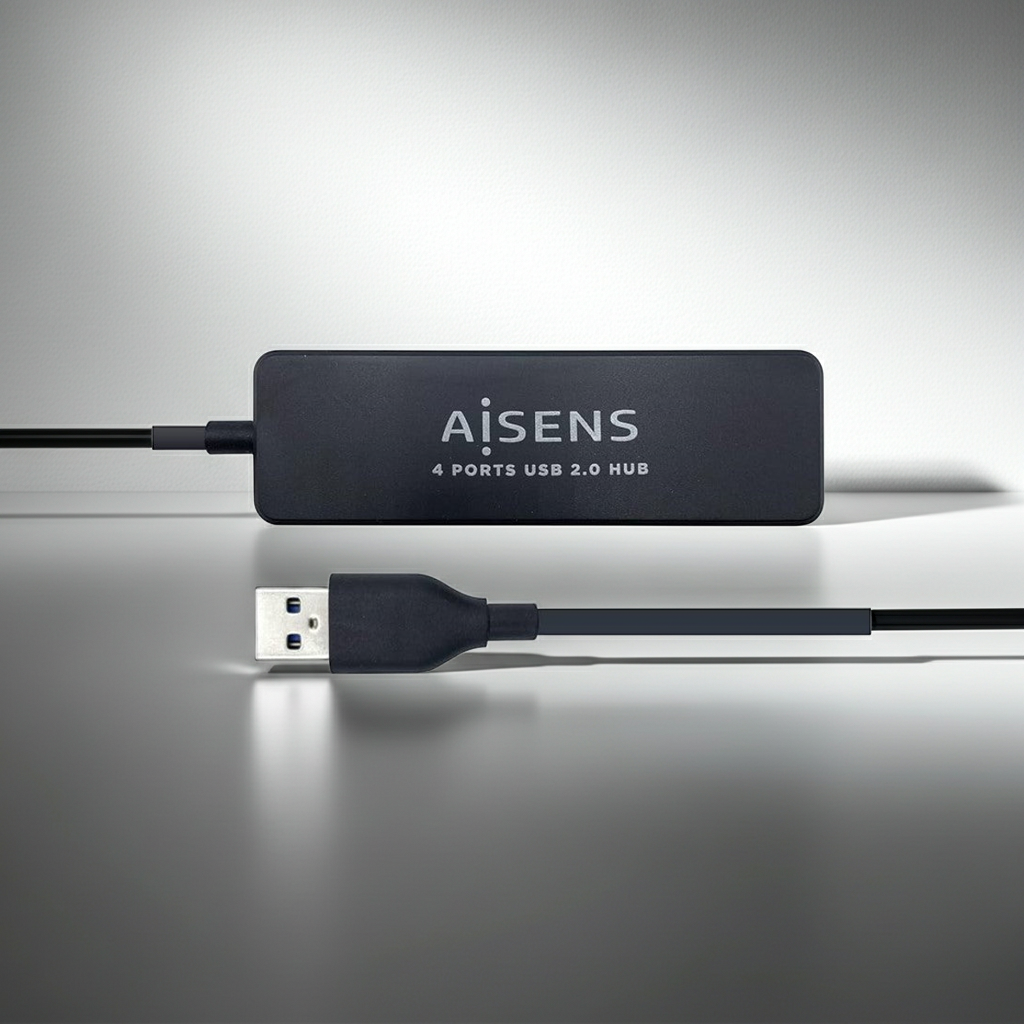 HUB AISENS USB 2.0 4 PORTAS