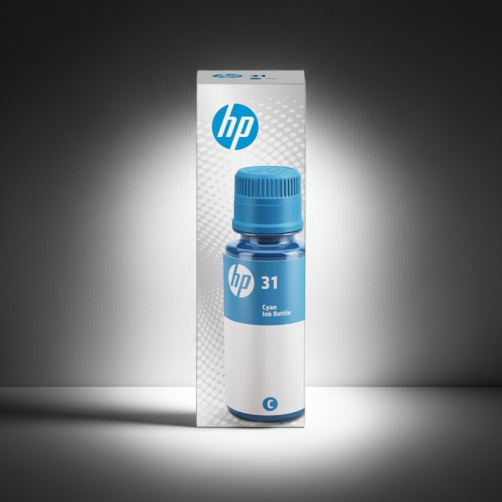 GARRAFA DE TINTA HP 31 CIANO