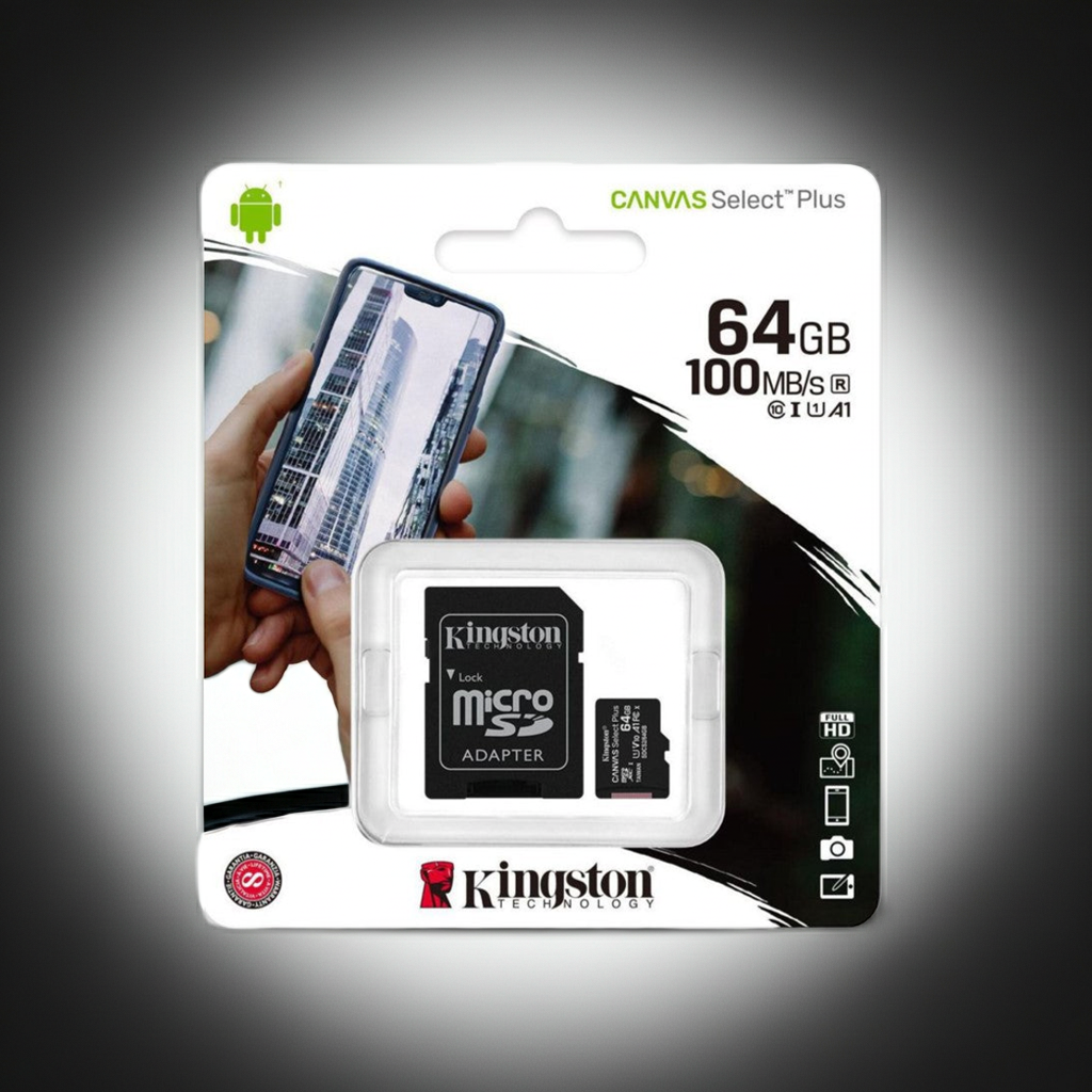 CARTÃO DE MEMORIA KINGSTON SDXC 64GB CLASS 10