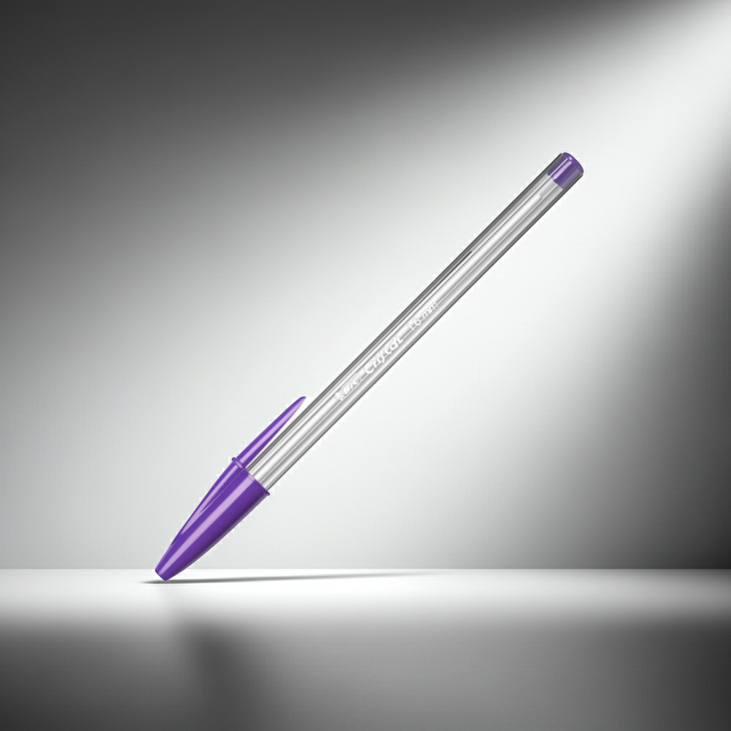 ESFEROGRAFICA BALL POINT BIC CRISTAL 1.6MM ROXO