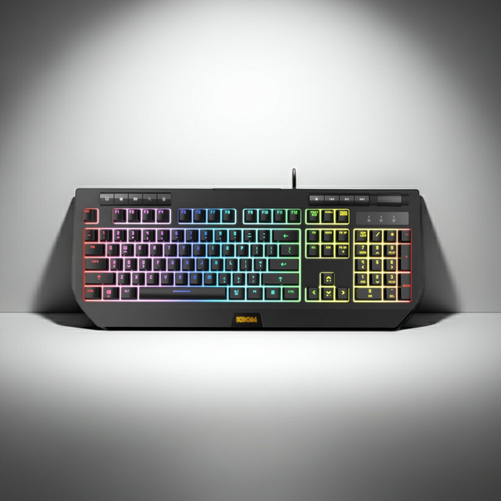 TECLADO KROM KUMA RGB SEMIMECHANICAL PT