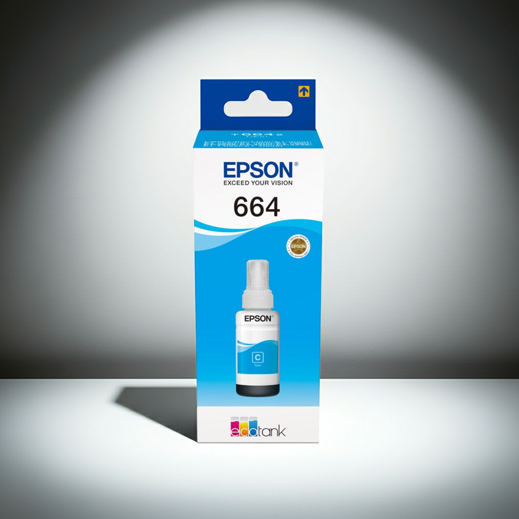 GARRAFA DE TINTA EPSON 664 CIANO