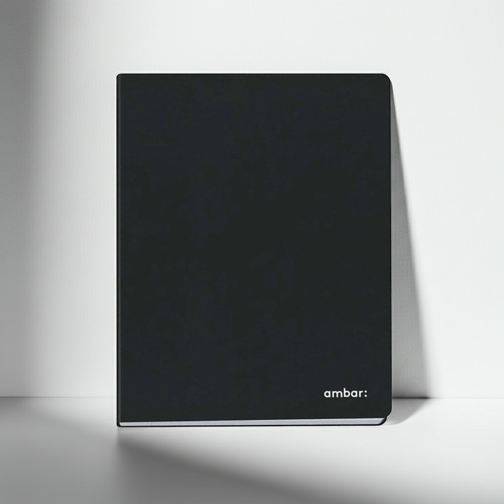CADERNO AGRAFADO CAPA PRETA A4 PAUTADO 80FLS.