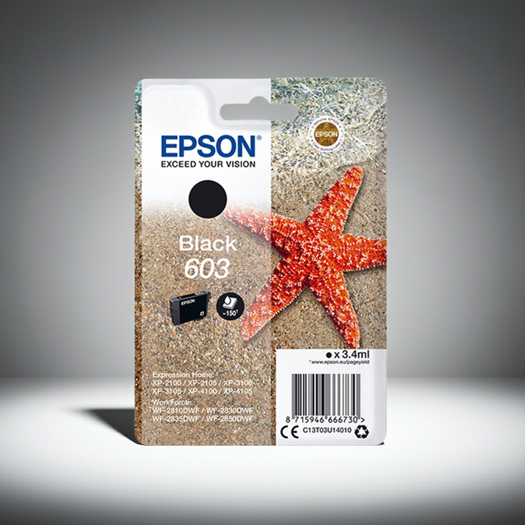 TINTEIRO ORIGINAL EPSON 603 PRETO
